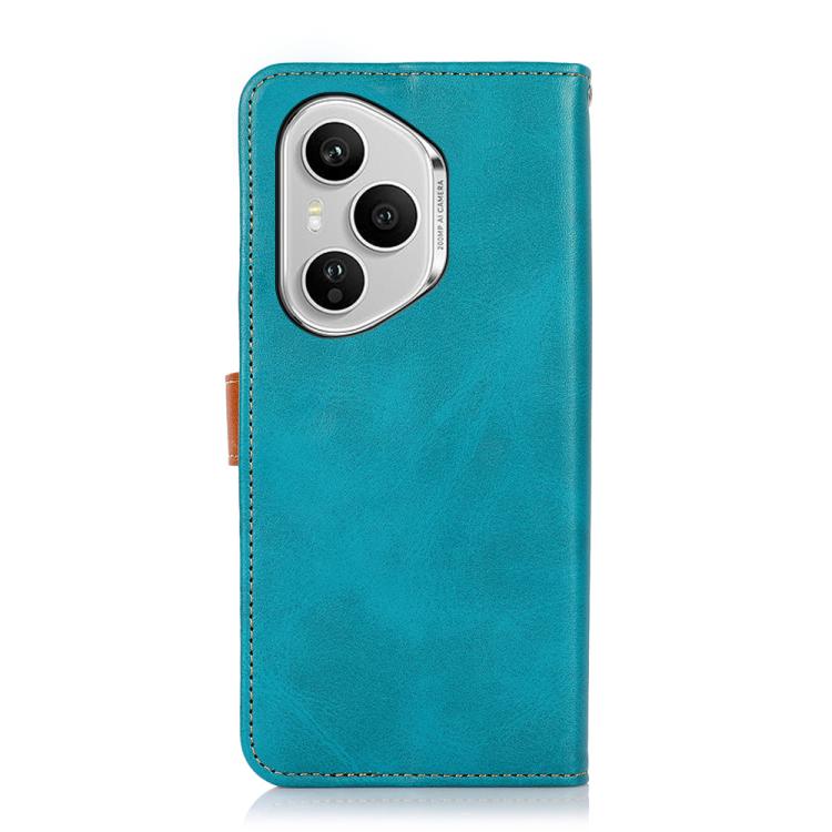 For Honor 400 Pro Global 160.8mm KHAZNEH Dual-color Cowhide Texture Flip Leather Phone Case