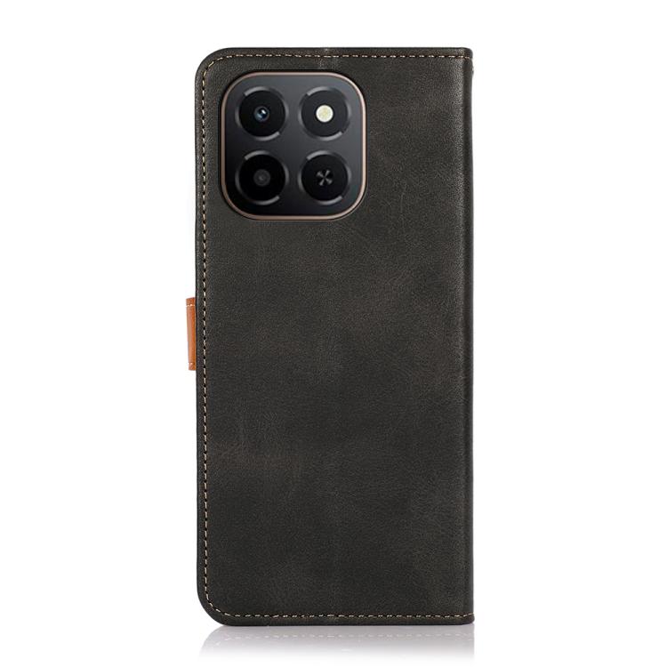 For Honor X6c 4G KHAZNEH Dual-color Cowhide Texture Flip Leather Phone Case