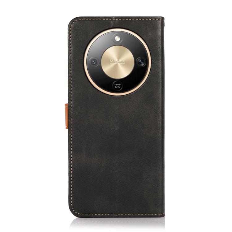 For Honor X9d 5G KHAZNEH Dual-color Cowhide Texture Flip Leather Phone Case