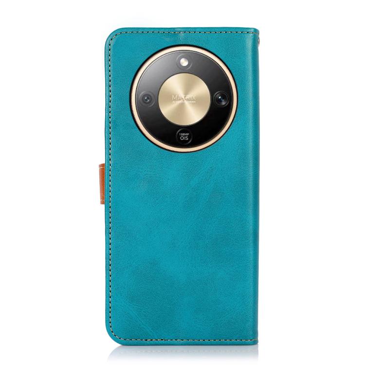 For Honor X9d 5G KHAZNEH Dual-color Cowhide Texture Flip Leather Phone Case