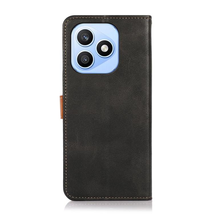 For Honor X8d 4G KHAZNEH Dual-color Cowhide Texture Flip Leather Phone Case
