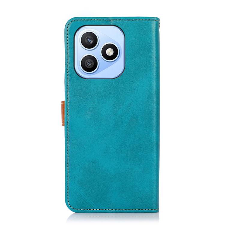 For Honor X8d 4G KHAZNEH Dual-color Cowhide Texture Flip Leather Phone Case