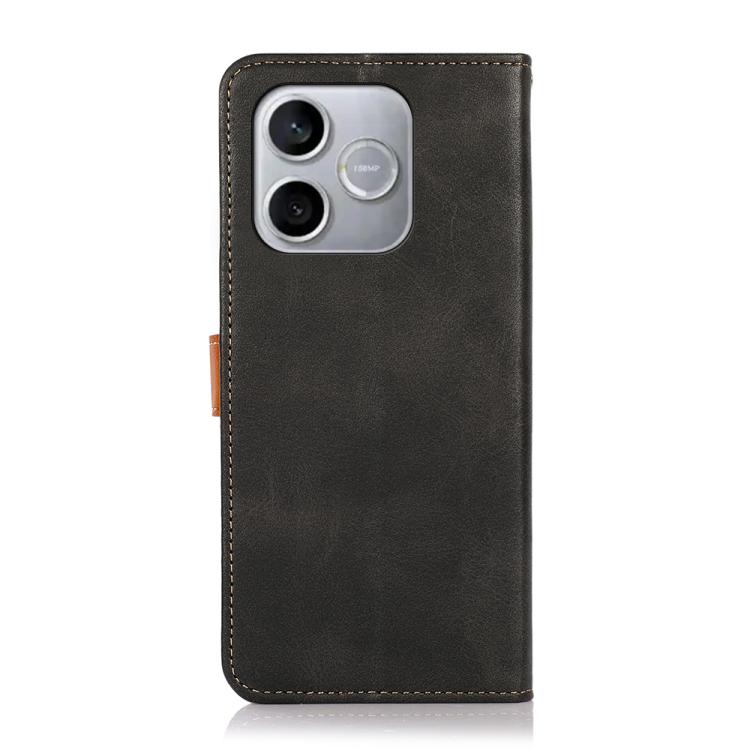For Honor 600 Lite Global KHAZNEH Dual-color Cowhide Texture Flip Leather Phone Case