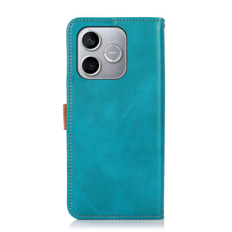 For Honor 600 Lite Global KHAZNEH Dual-color Cowhide Texture Flip Leather Phone Case