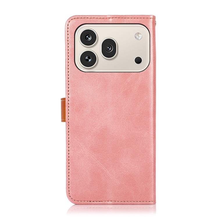 For Honor 600 / 600 Pro Global KHAZNEH Dual-color Cowhide Texture Flip Leather Phone Case