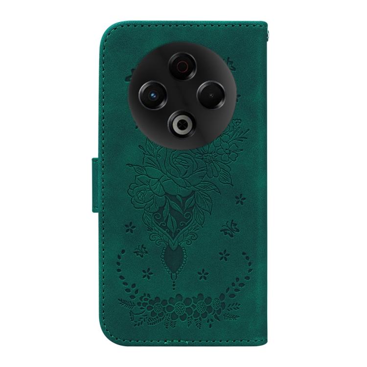 For Tecno Spark 30 4G Butterfly Rose Embossed Leather Phone Case