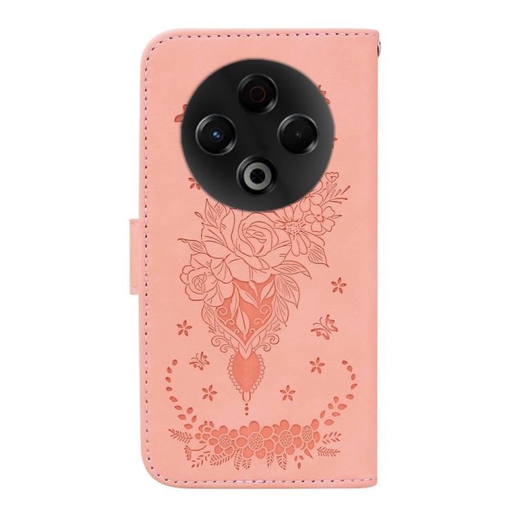 For Tecno Spark 30 4G Butterfly Rose Embossed Leather Phone Case