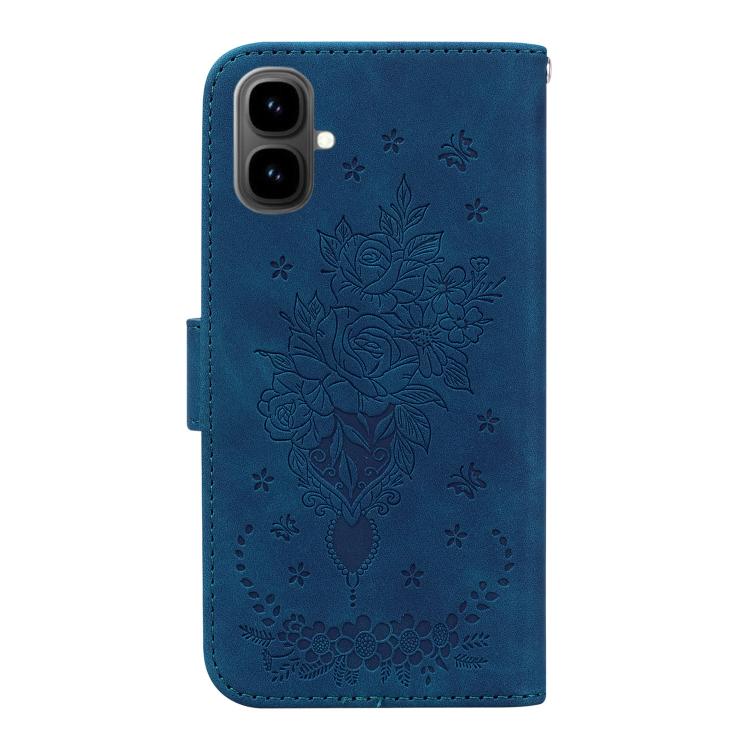 For Tecno Pop 10 / Spark Go 2 4G Butterfly Rose Embossed Leather Phone Case
