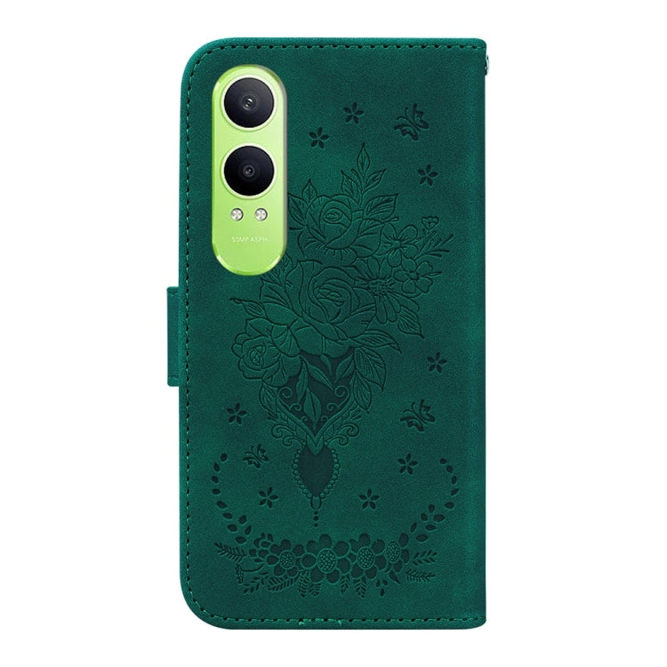 For OPPO K12x Butterfly Rose Embossed Leather Phone Case