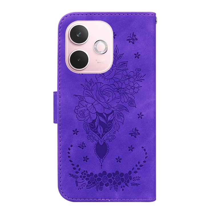 For OPPO A5 Pro 5G Butterfly Rose Embossed Leather Phone Case