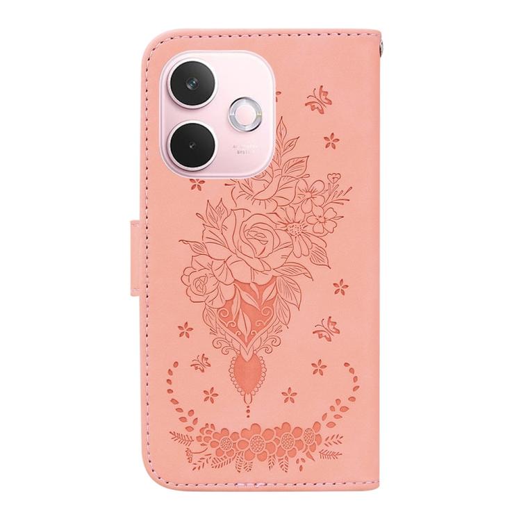 For OPPO A5 Pro 5G Butterfly Rose Embossed Leather Phone Case