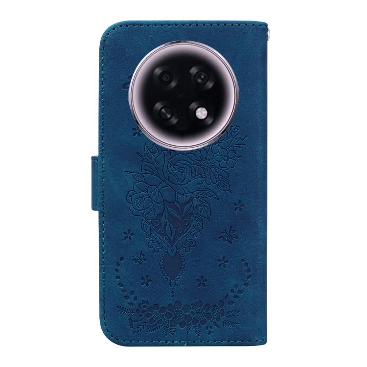 For OPPO A6 GT 5G Butterfly Rose Embossed Leather Phone Case