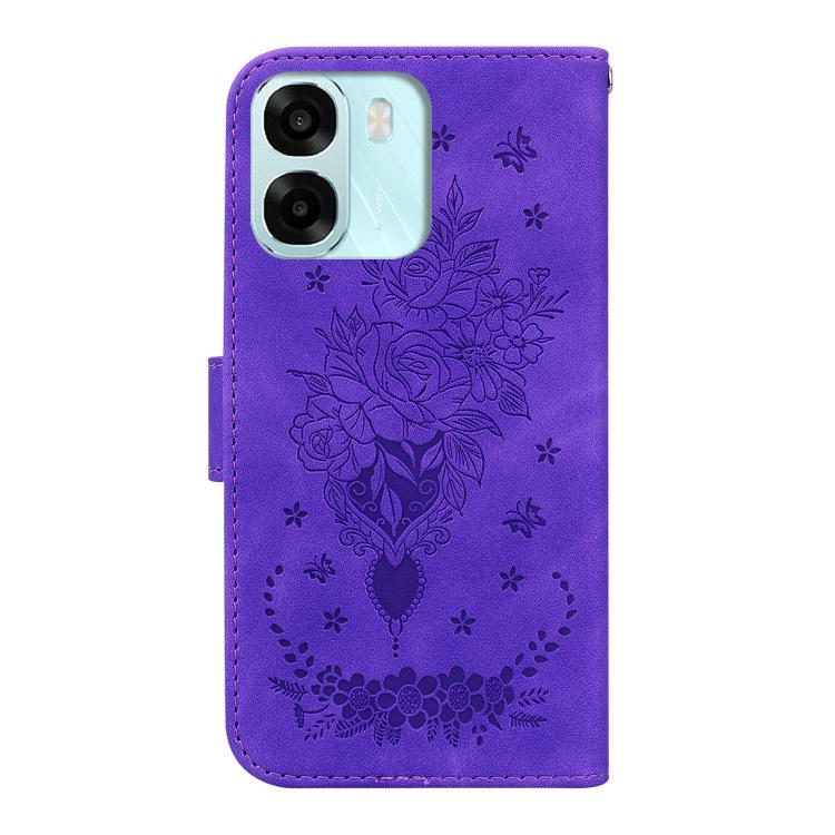 For OPPO A6 / A6s / A6t / A6x 4G / 5G Global Butterfly Rose Embossed Leather Phone Case