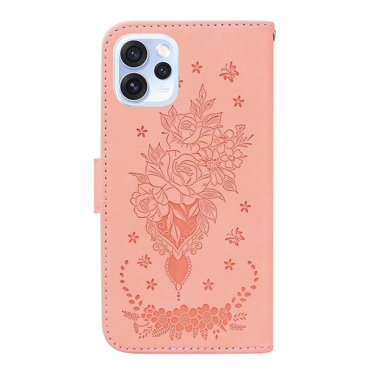 For OPPO Reno15 Pro Max 5G / Reno15 Pro India Butterfly Rose Embossed Leather Phone Case