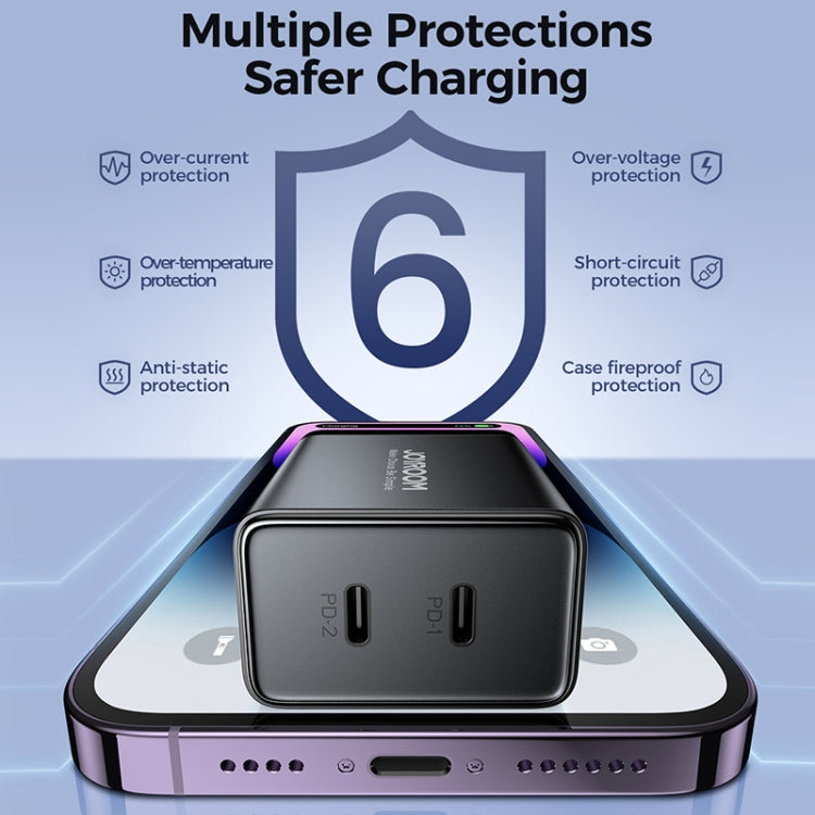 JOYROOM TCF09 40W Dual USB-C / Type-C 2PD Mini Intelligent Fast Charger