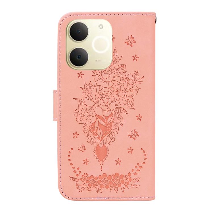 For Realme Narzo 80 Lite 4G / C71 India Butterfly Rose Embossed Leather Phone Case