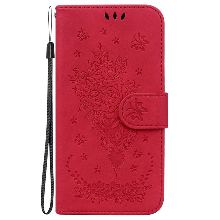 For Realme 15T 5G Butterfly Rose Embossed Leather Phone Case
