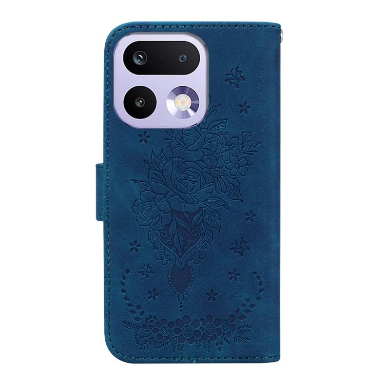 For Realme 16 Pro 5G Butterfly Rose Embossed Leather Phone Case
