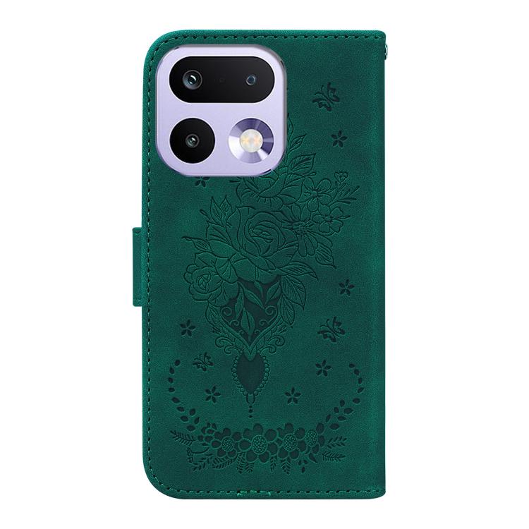 For Realme 16 Pro 5G Butterfly Rose Embossed Leather Phone Case