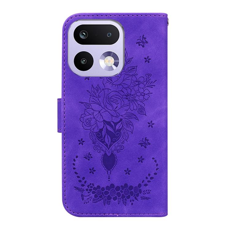 For Realme 16 Pro 5G Butterfly Rose Embossed Leather Phone Case