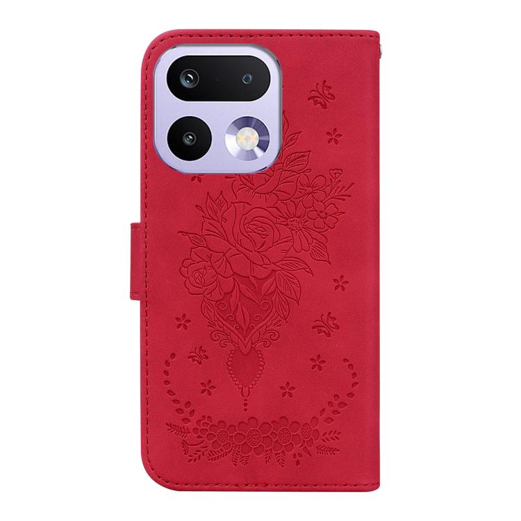 For Realme 16 Pro 5G Butterfly Rose Embossed Leather Phone Case