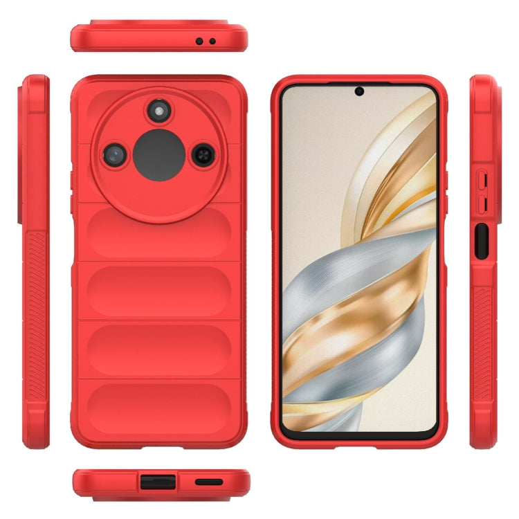 For Honor X60 5G Magic Shield TPU + Flannel Phone Case