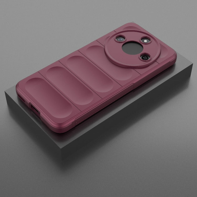 For Honor X60 5G Magic Shield TPU + Flannel Phone Case