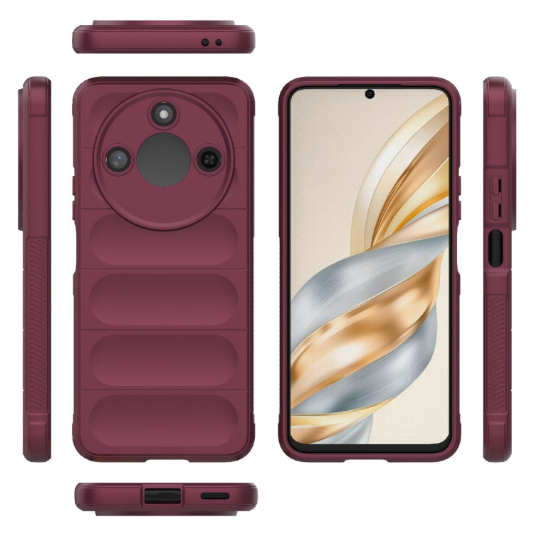 For Honor X60 5G Magic Shield TPU + Flannel Phone Case