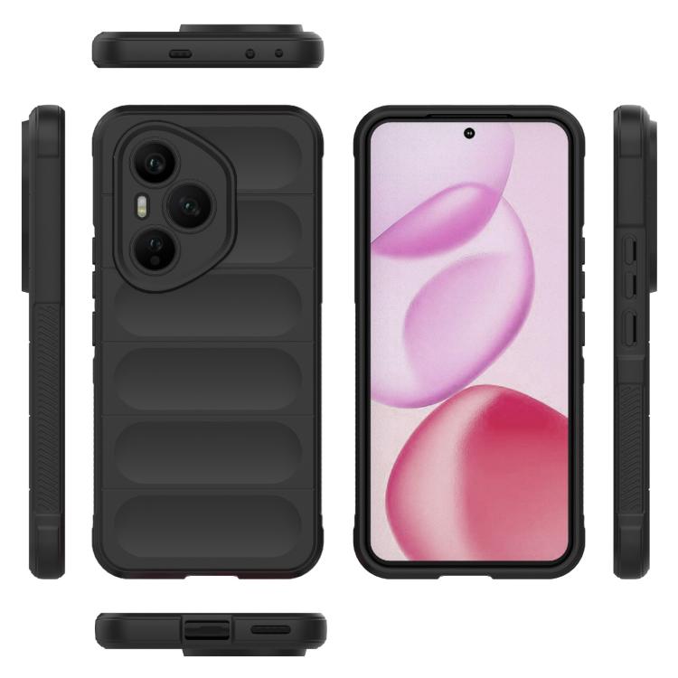 For Honor 400 Pro 5G Global 160.8mm Magic Shield TPU + Flannel Phone Case