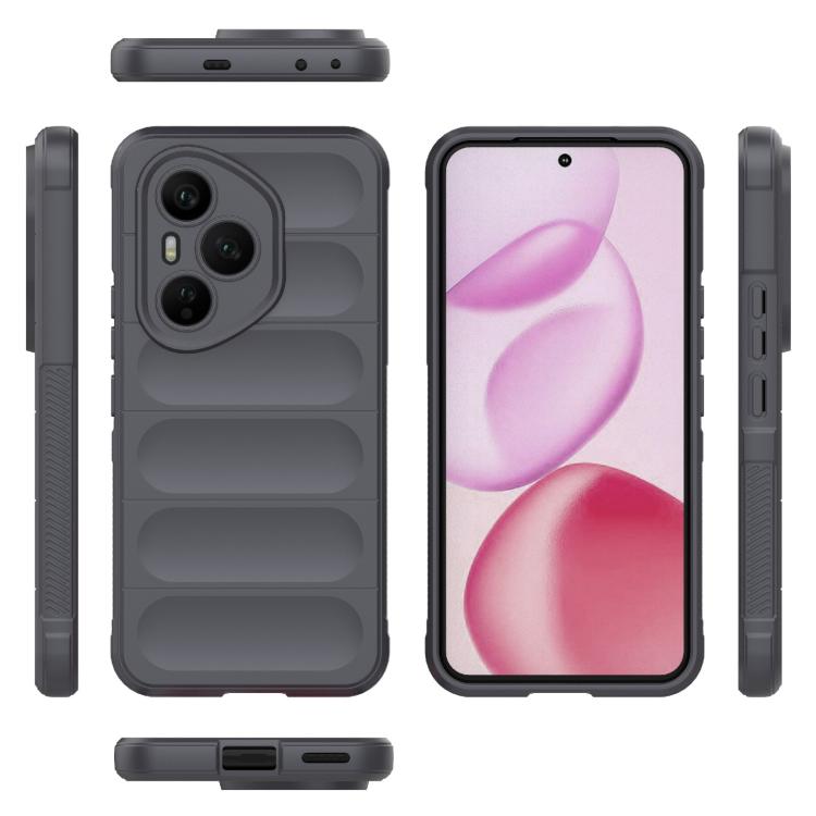 For Honor 400 Pro 5G Global 160.8mm Magic Shield TPU + Flannel Phone Case