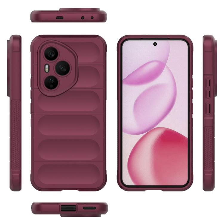 For Honor 400 Pro 5G Global 160.8mm Magic Shield TPU + Flannel Phone Case