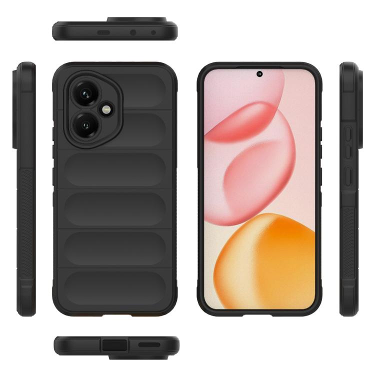 For Honor 400 Global 156.5mm Magic Shield TPU + Flannel Phone Case