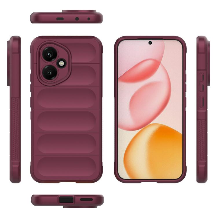 For Honor 400 Global 156.5mm Magic Shield TPU + Flannel Phone Case