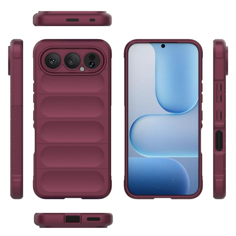 For Honor 500 Pro Global 155.8mm Magic Shield TPU + Flannel Phone Case