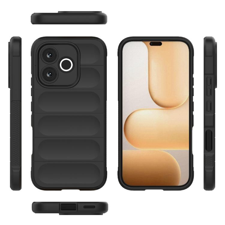 For Honor 600 Lite 5G Global Magic Shield TPU + Flannel Phone Case