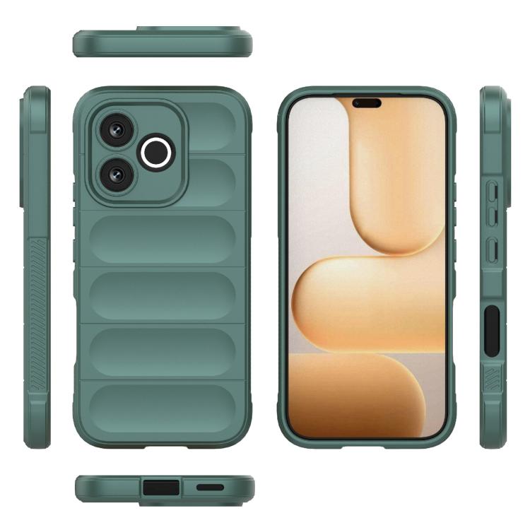 For Honor 600 Lite 5G Global Magic Shield TPU + Flannel Phone Case