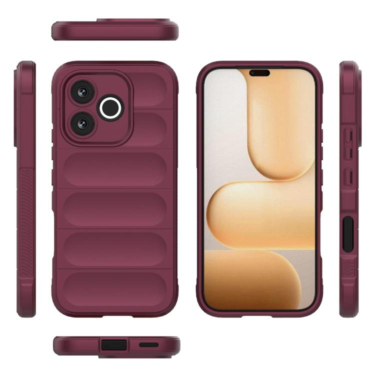 For Honor 600 Lite 5G Global Magic Shield TPU + Flannel Phone Case