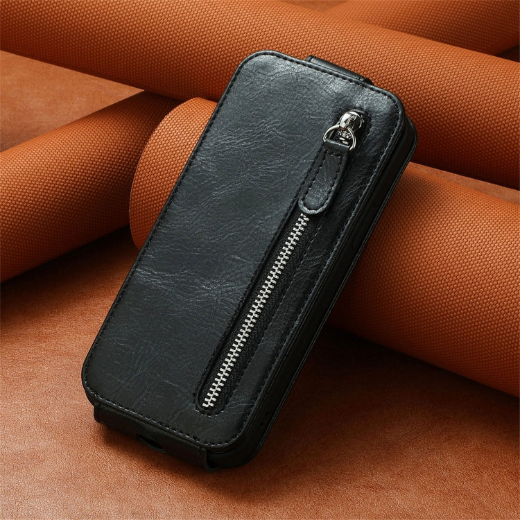 For Xiaomi Redmi 12 Zipper Wallet Vertical Flip Leather Phone Case