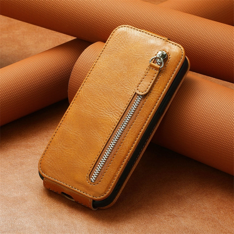 For Xiaomi Redmi 12 Zipper Wallet Vertical Flip Leather Phone Case