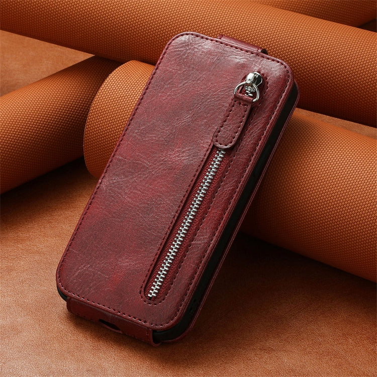 For Xiaomi Redmi 12 Zipper Wallet Vertical Flip Leather Phone Case