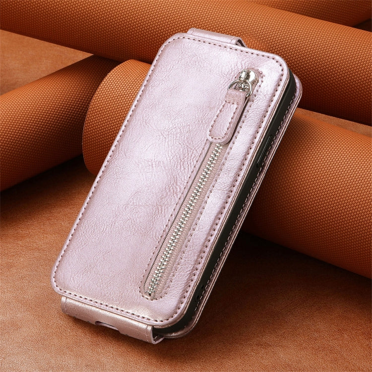 For Xiaomi Redmi 12 Zipper Wallet Vertical Flip Leather Phone Case