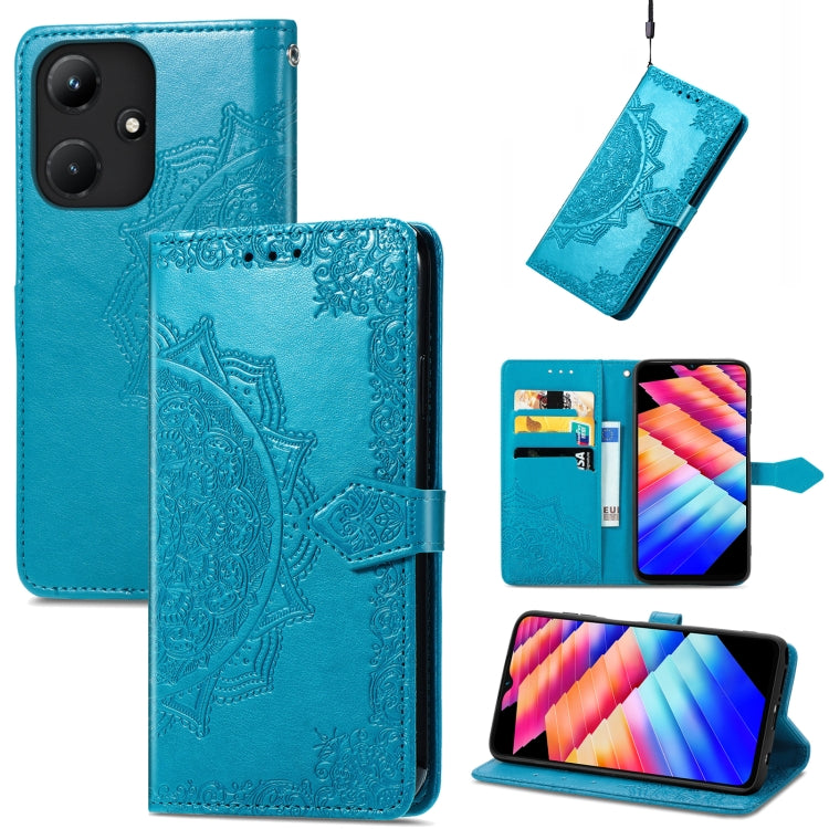 For Infinix Hot 30i Mandala Flower Embossed Leather Phone Case