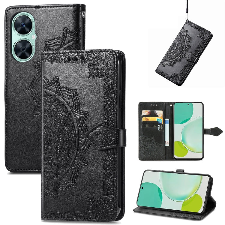 For Huawei Enjoy 60 Pro / nova 11i Mandala Flower Embossed Leather Phone Case