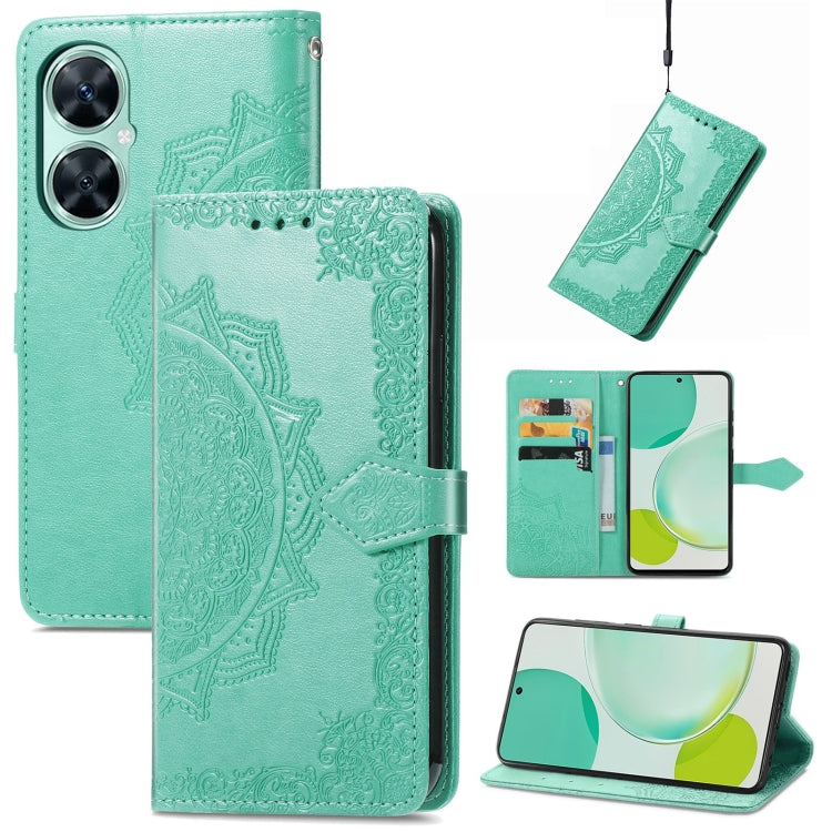 For Huawei Enjoy 60 Pro / nova 11i Mandala Flower Embossed Leather Phone Case