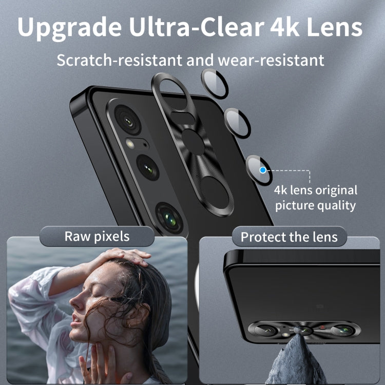 For Sony Xperia 1 VI Frosted Metal MagSafe Magnetic Phone Case