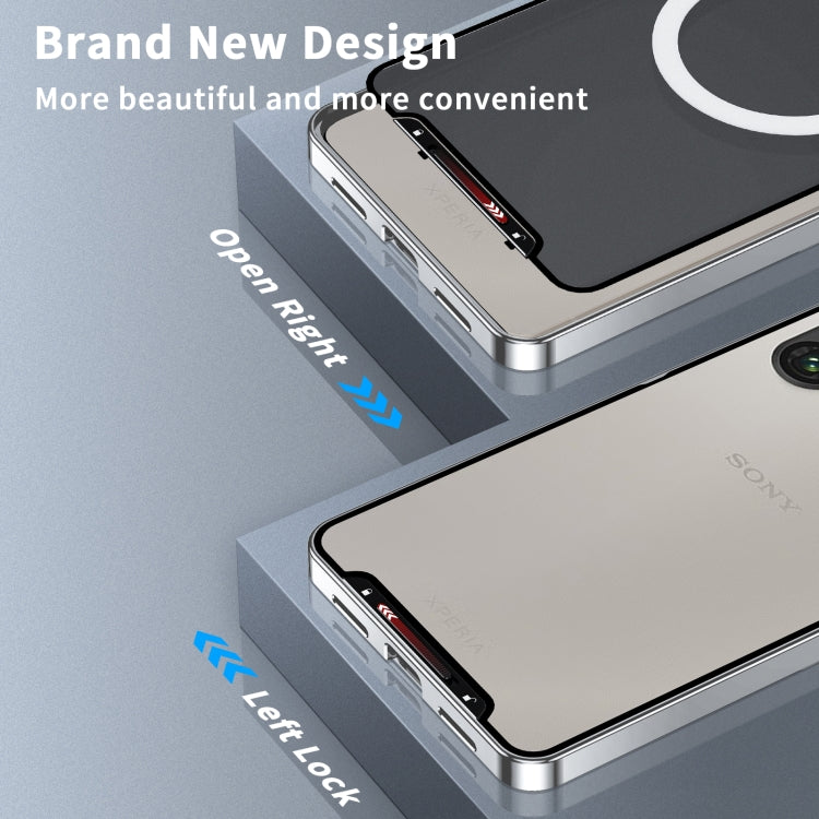For Sony Xperia 1 VI Frosted Metal MagSafe Magnetic Phone Case