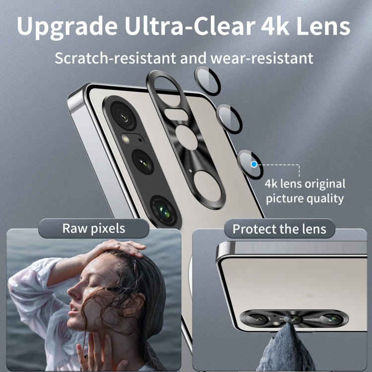 For Sony Xperia 1 VI Frosted Metal MagSafe Magnetic Phone Case