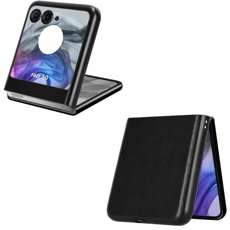 For Motorola Razr 50 Litchi Texture Back Cover Phone Case