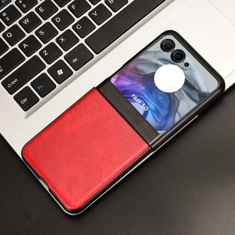 For Motorola Razr 50 Litchi Texture Back Cover Phone Case