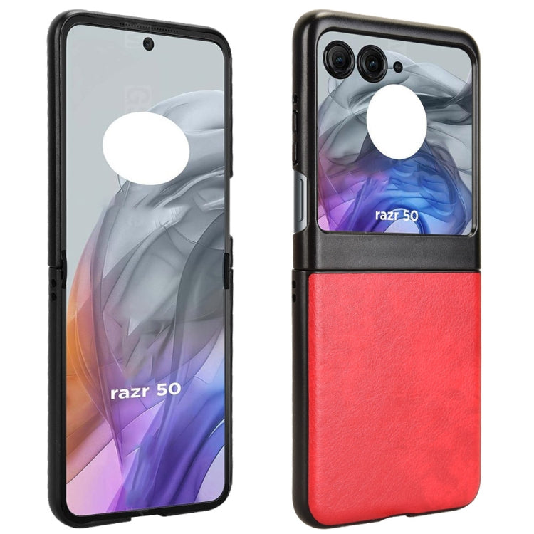 For Motorola Razr 50 Litchi Texture Back Cover Phone Case